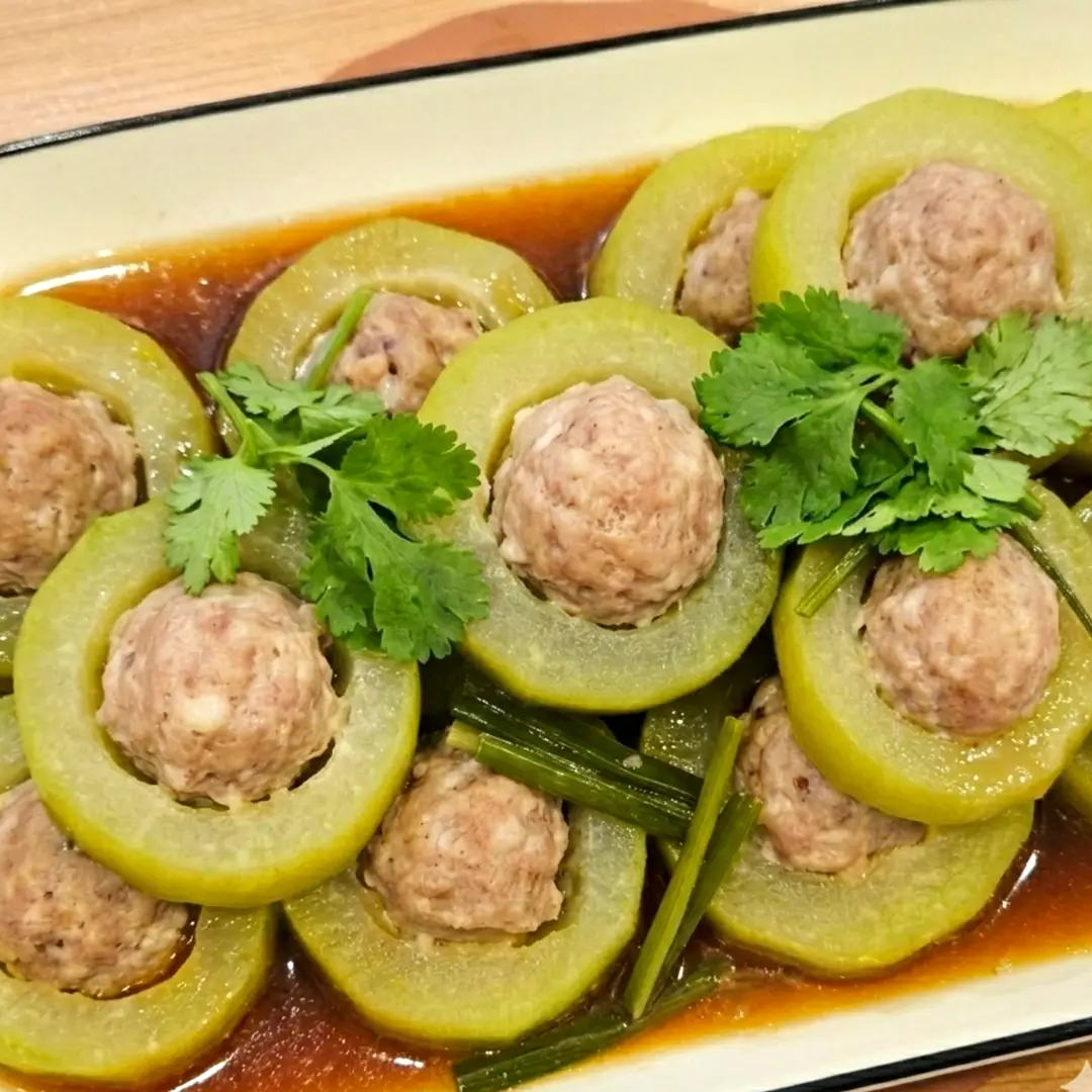 Steam Recipe - Mince Pork in Hairy Melon